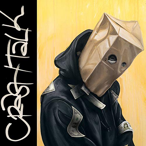 Album cover for ScHoolboy Q’s CrasH Talk, featuring a person with a paper bag mask.