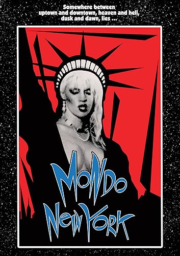 Mondo New York" DVD cover featuring a stylized Statue of Liberty and text.