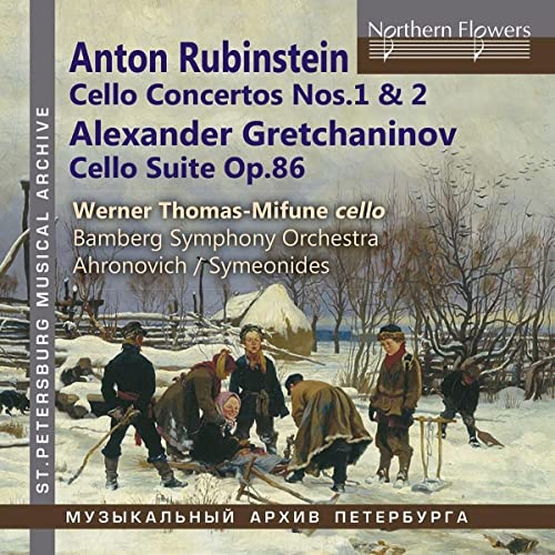 CD cover featuring a winter landscape painting and classical music details.