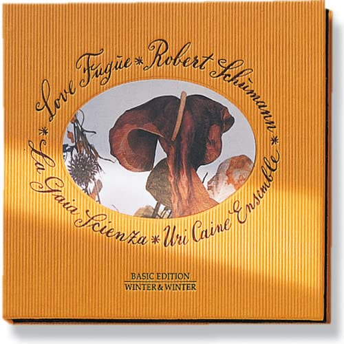 CD cover for Robert Schumann’s “Love Fugue” with floral imagery.