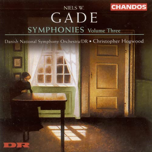 CD cover for Niels W. Gade’s Symphonies Vol. 3, featuring a window scene.