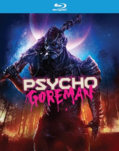 Blu-ray cover for "Psycho Goreman" featuring a monstrous, clawed figure.
