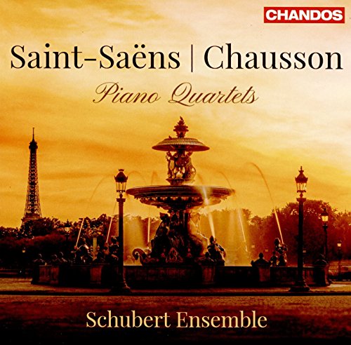 CD cover: Parisian fountain with the Eiffel Tower in the background.