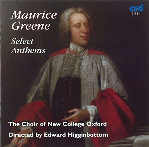 CD cover: portrait of Maurice Greene with album title and choir details.