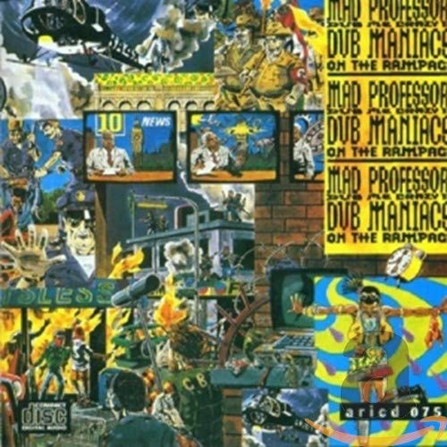 CD cover art: collage of figures, televisions, and vibrant, swirling colors.