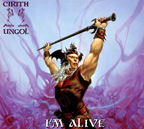 CD cover: warrior with sword raised against a purple, smoky background.