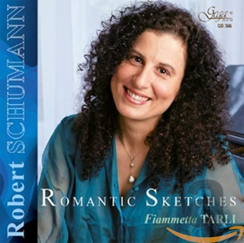 CD cover featuring pianist Fiammetta Tarli with blue and gold text.