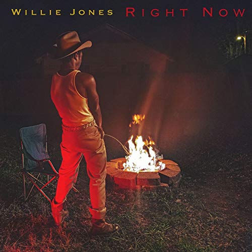 Willie Jones album cover: man by a campfire, wearing a cowboy hat.