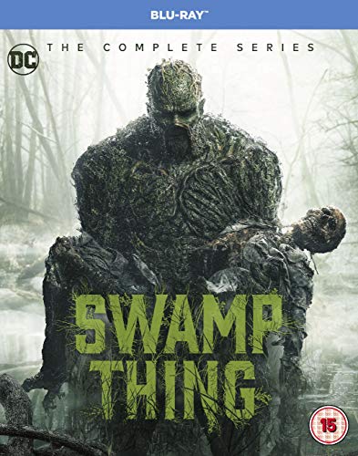 Swamp Thing Blu-ray cover featuring the character in a swamp setting.