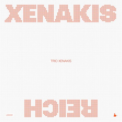 Vinyl record cover: "Trio Xenakis - Xenakis-reich" with red pixelated text.
