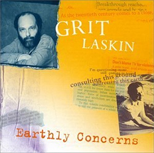 CD cover for Grit Laskin’s “Earthly Concerns” featuring portrait photos.