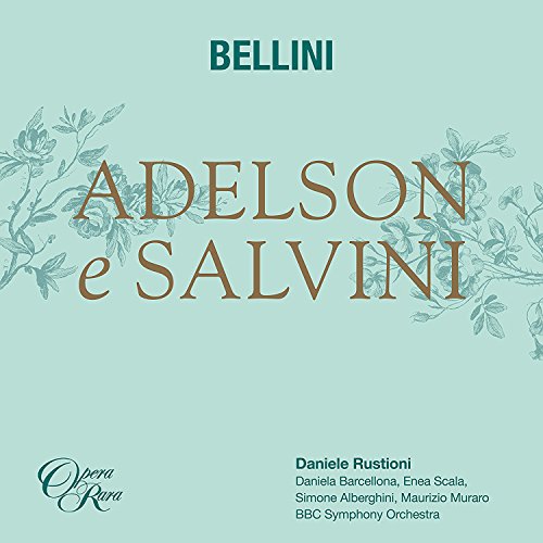 CD cover for Bellini’s “Adelson e Salvini” with floral accents.