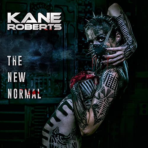 CD cover for Kane Roberts' "The New Normal" featuring a tattooed person in a mask.