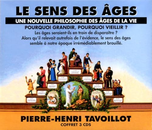 CD cover depicting people at different life stages arranged on steps.