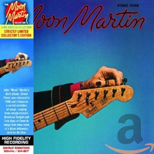 CDH CD cover for Street Fever by Moon Martin featuring a guitar headstock.