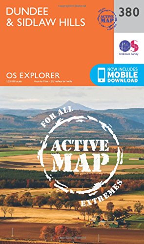 OS Explorer Map Active (380) Dundee and Sidlaw Hills (OS Explorer Active Map)