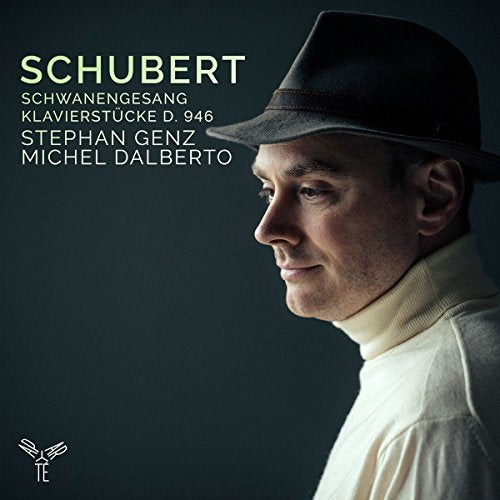 CD cover: man in hat, text “Schubert Schwanengesang”, performers listed.