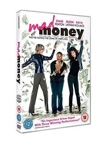 Mad Money" DVD cover featuring Diane Keaton, Queen Latifah, and Katie Holmes.