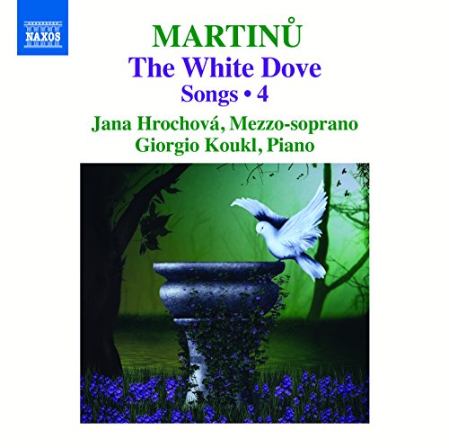 CD cover: white dove flying over a stone vase in a garden.