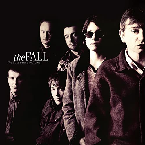 Black and white portrait of The Fall band members, album cover.
