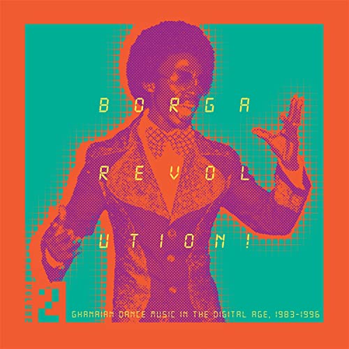 Album cover: pixelated portrait of a man with "BORGA REVOLUTION" text.
