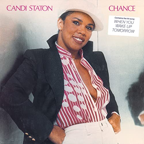 Candi Staton’s “Chance” CD cover featuring a portrait of the singer.