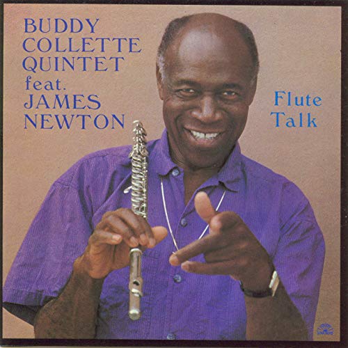 Buddy Collette album cover featuring James Newton with a flute.