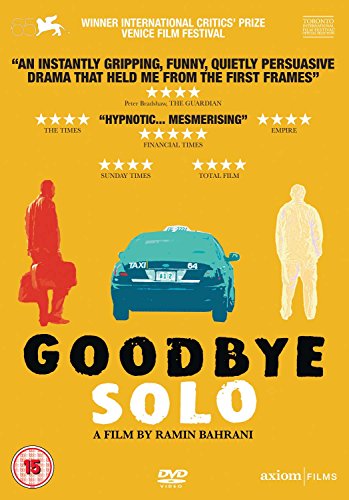 “Goodbye Solo” DVD cover with a yellow background and silhouetted figures.