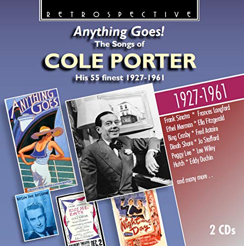 CD cover for Cole Porter’s “Anything Goes!” featuring vintage imagery.