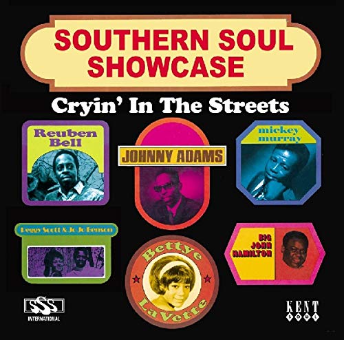 CD cover for “Southern Soul Showcase” featuring portraits of soul musicians.