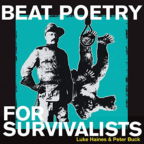 Vinyl album cover: distressed image of a man and a gorilla.