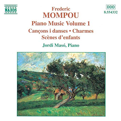 CD cover for Frederic Mompou’s Piano Music Volume 1, with landscape art.