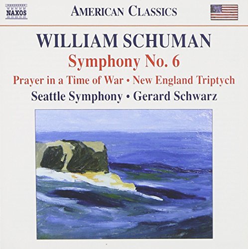 CD cover featuring a coastal landscape painting and composer William Schuman’s name.