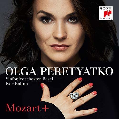 CD cover featuring opera singer Olga Peretyatko, with red accents.