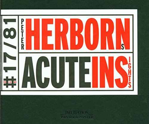 CD cover for Peter Herborn’s “Acute Insights” with red and white text.
