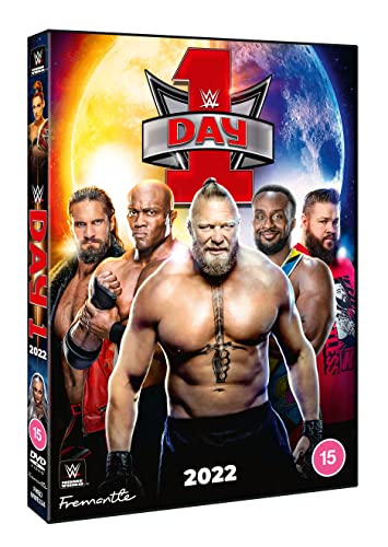 WWE Day 1 2022 DVD cover featuring several professional wrestlers.