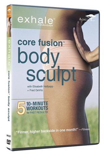 DVD cover for Exhale Core Fusion Body Sculpt featuring a person's torso and hips.