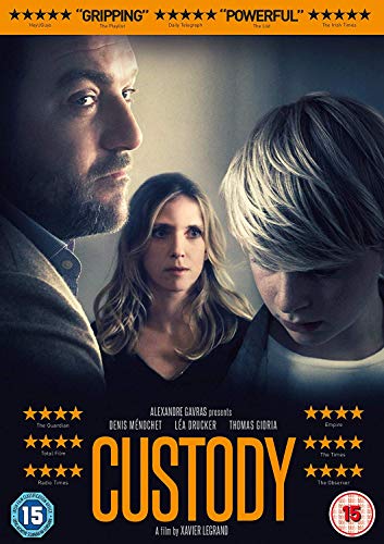 DVD cover for the film Custody featuring a man, woman, and boy looking concerned.