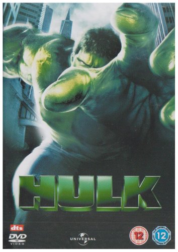 DVD cover for "Hulk" featuring a large, green, muscular figure.