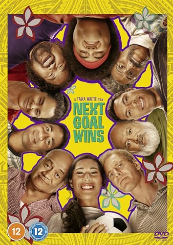 DVD cover for "Next Goal Wins" featuring a group of smiling people.
