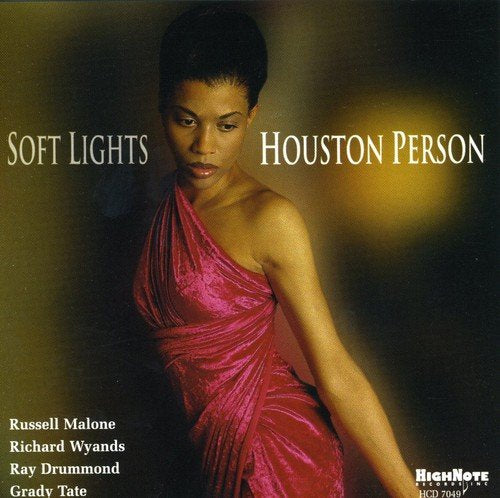 CD cover for Houston Person’s “Soft Lights” featuring a woman in pink.