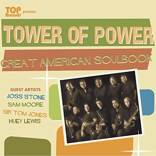 CD cover for Tower of Power’s “Great American Soulbook” featuring band photo.