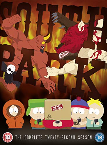 South Park Season 22 DVD cover with characters and demonic imagery.