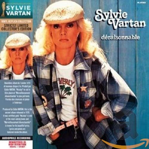 Sylvie Vartan album cover, “Déraisonnable”, featuring a woman in a cap.