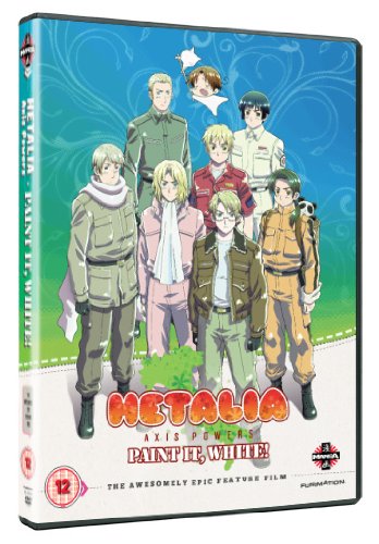 Hetalia Axis Powers Paint It White" DVD cover featuring anime characters.