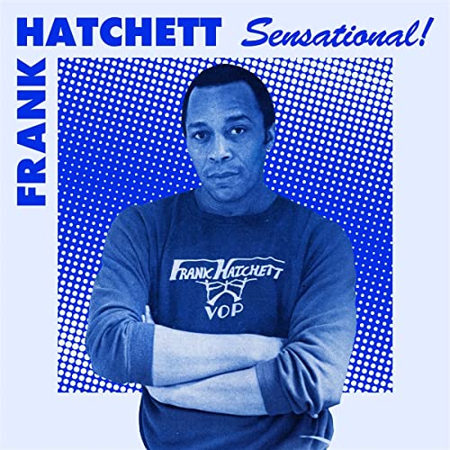 Frank Hatchett portrait on album cover with blue halftone background.