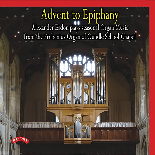 CD cover featuring a large wooden pipe organ inside a stone chapel.
