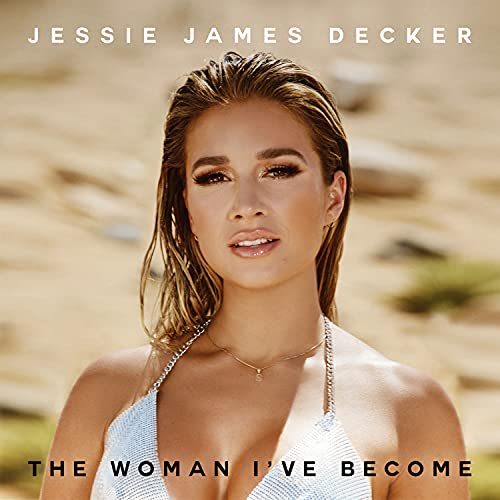 Jessie James Decker album cover, portrait of a woman with wet hair.