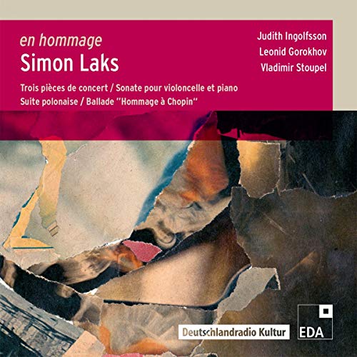 CD cover for Simon Laks tribute featuring abstract art and text.
