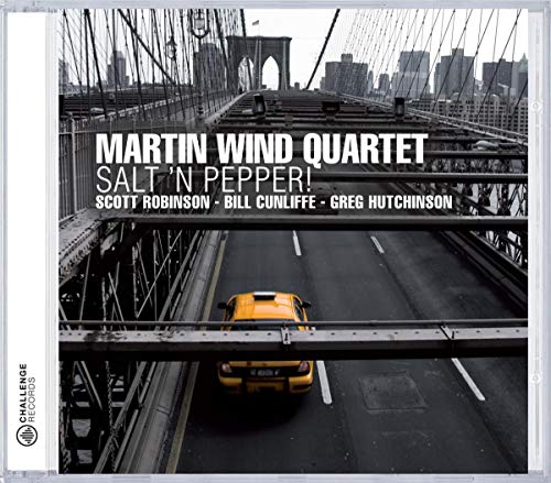 CD cover: New York City bridge with a yellow taxi below.